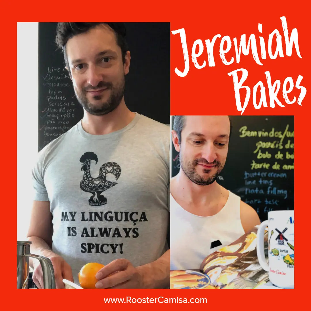 Jeremiah Duarte Bills  | A Gifted Baker, Inspiring Ambassador, and Bridge to our Future. Rooster Camisa