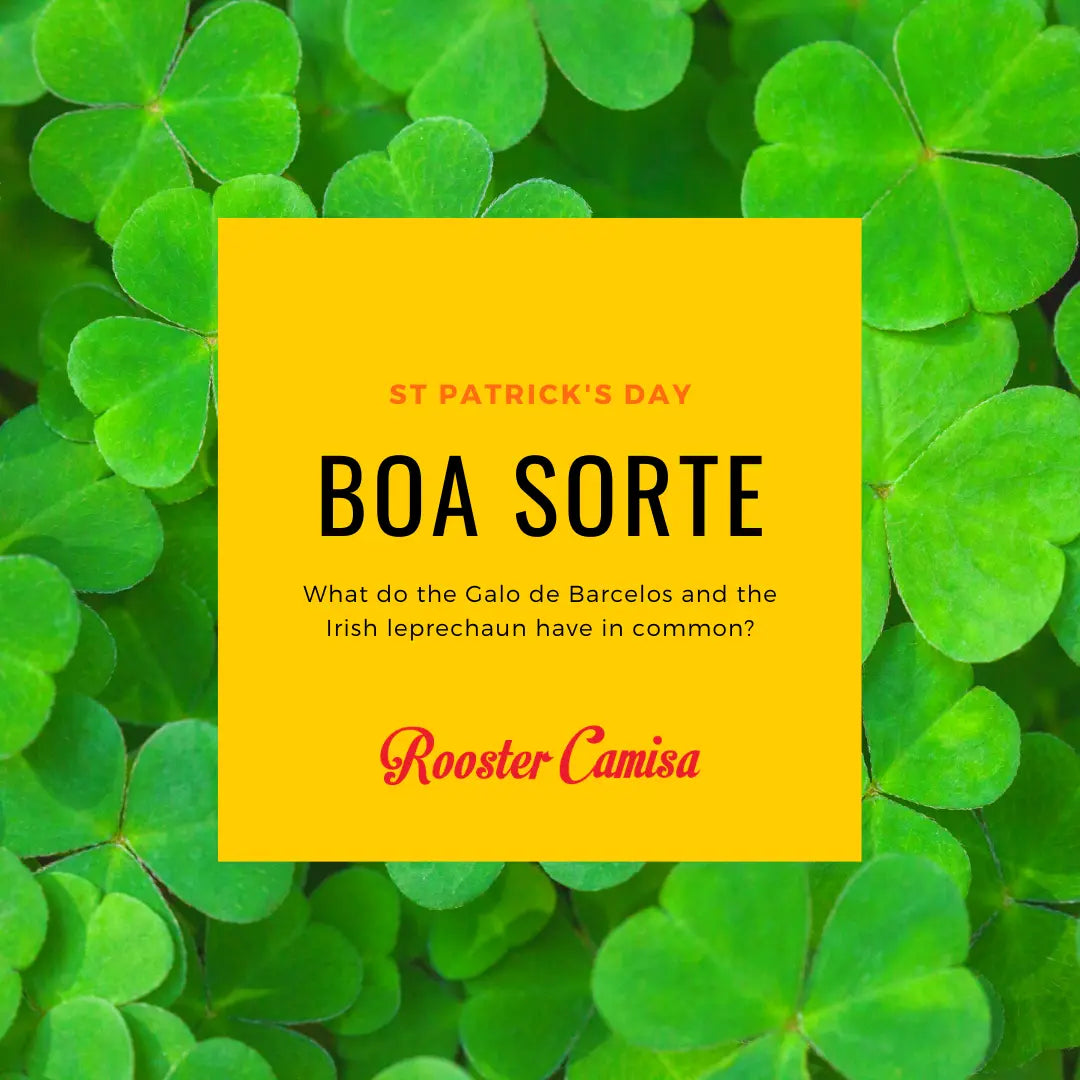 Boa Sorte and Good Luck Rooster Camisa