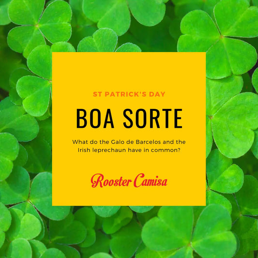 Boa Sorte and Good Luck Rooster Camisa