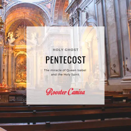 Holy Ghost Pentecost Rooster Camisa