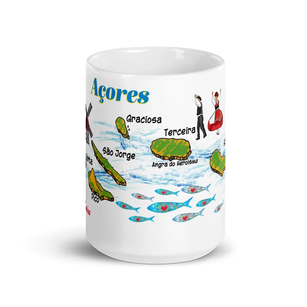 Açores Islands Mug Açores Islands Mug Rooster Camisa