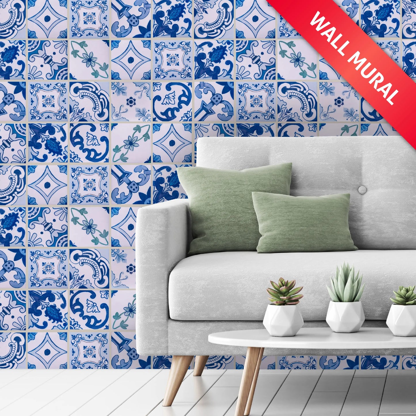 Portuguese Inspired Azulejos Invictus Ceramic Tile Wall Mural-Rooster Camisa