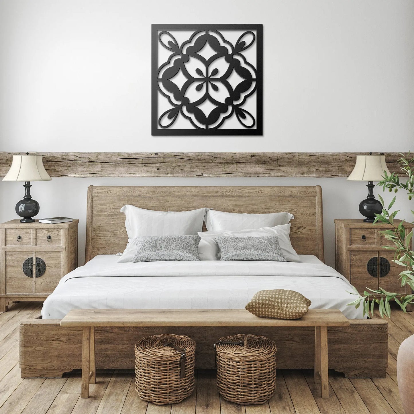 Steel Azulejos Tile Wall Art Diamond-Rooster Camisa
