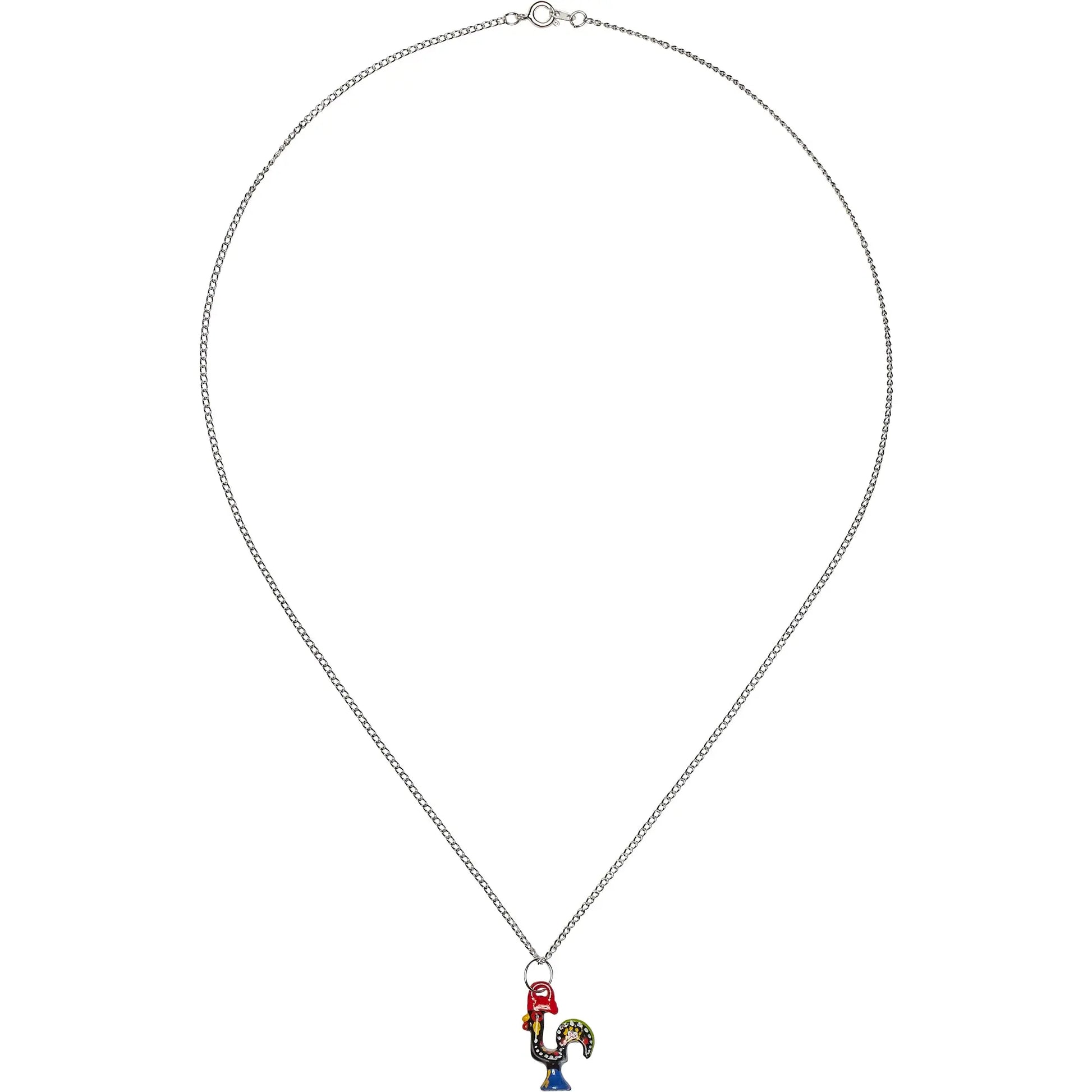Barcelos Rooster Necklace (Blue) - Rooster Camisa
