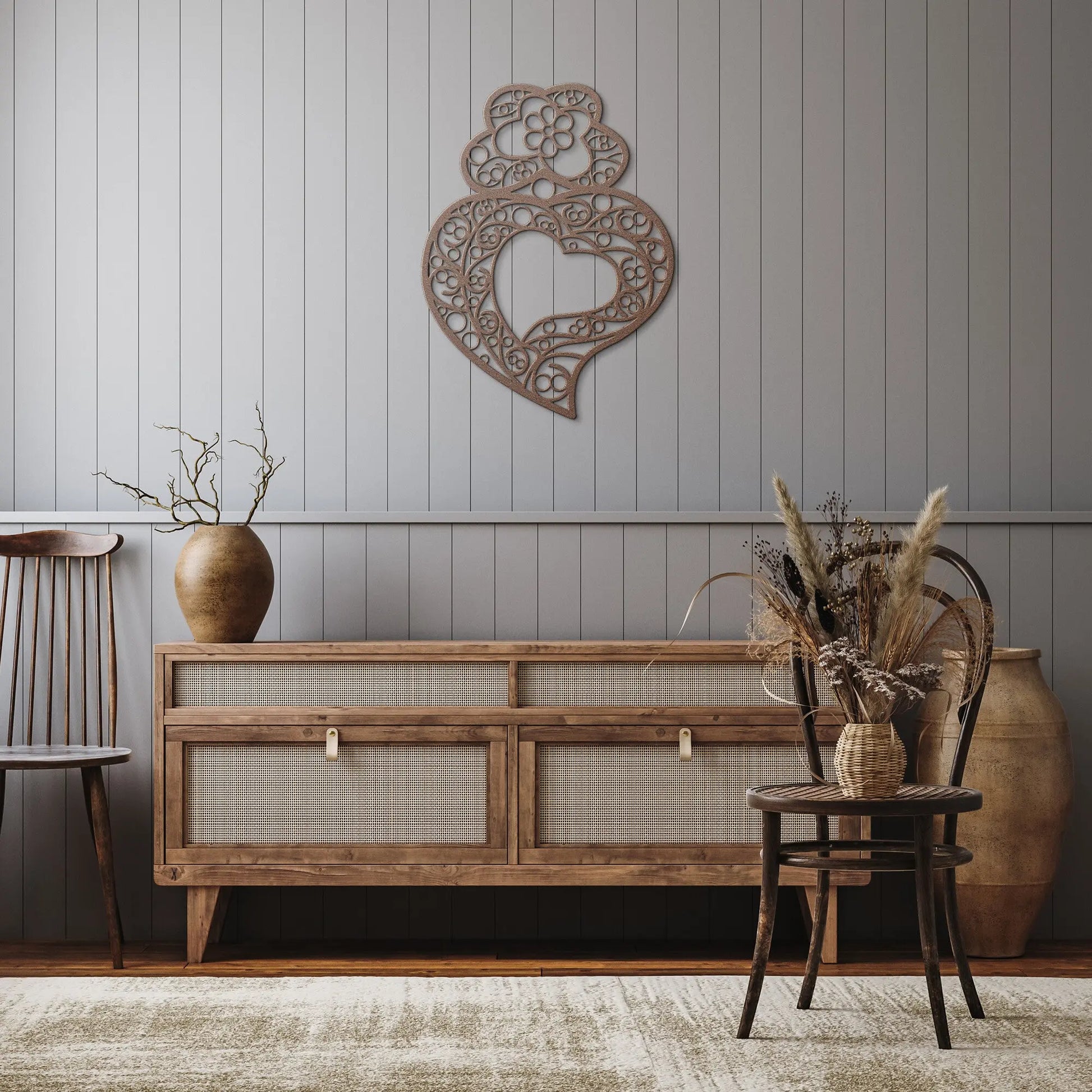 Steel Coração de Viana Wall Art-Rooster Camisa