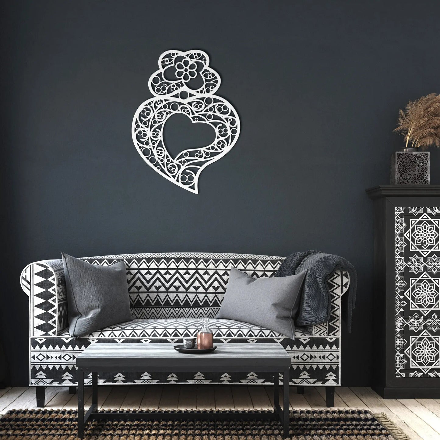 Steel Coração de Viana Wall Art-Rooster Camisa