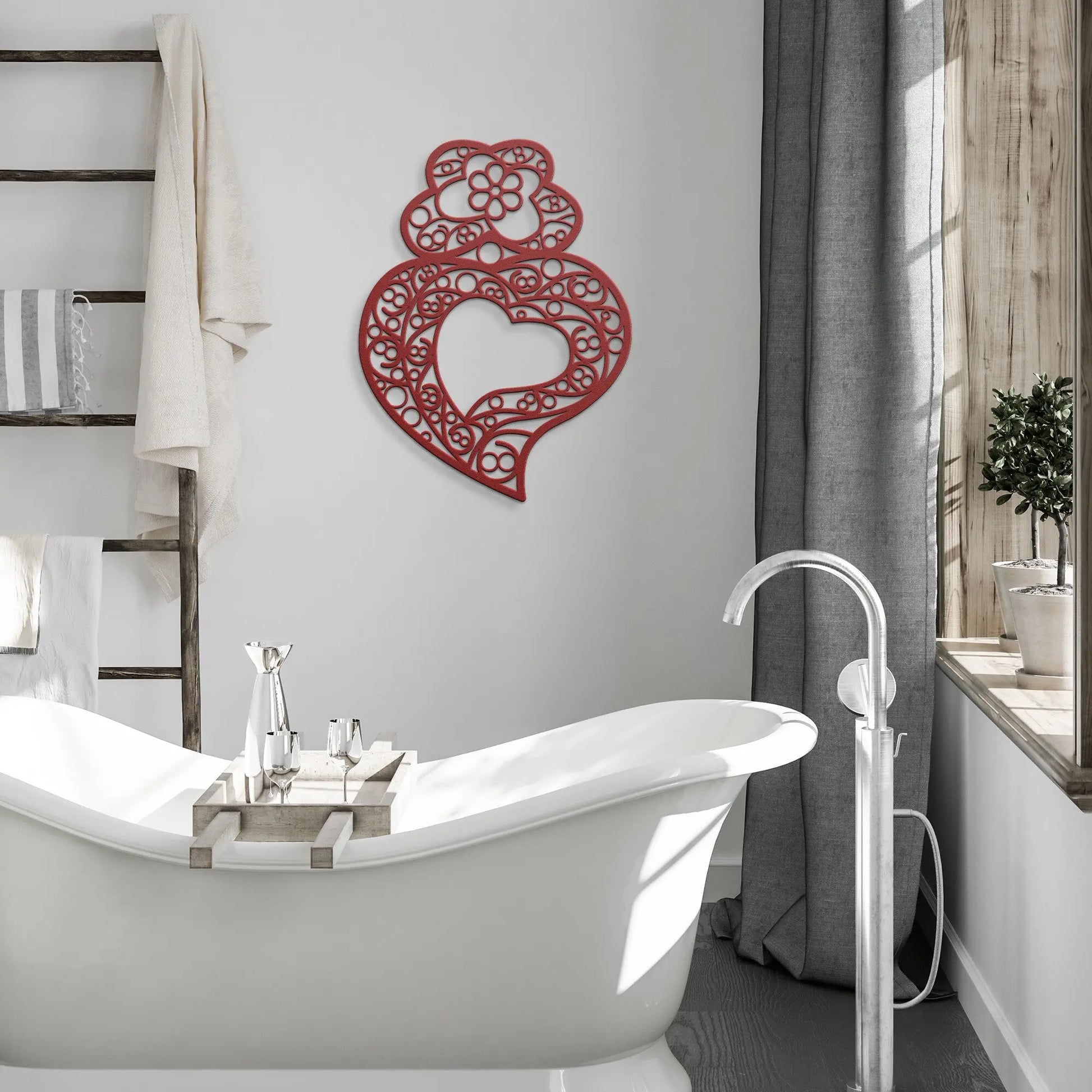 Steel Coração de Viana Wall Art-Rooster Camisa