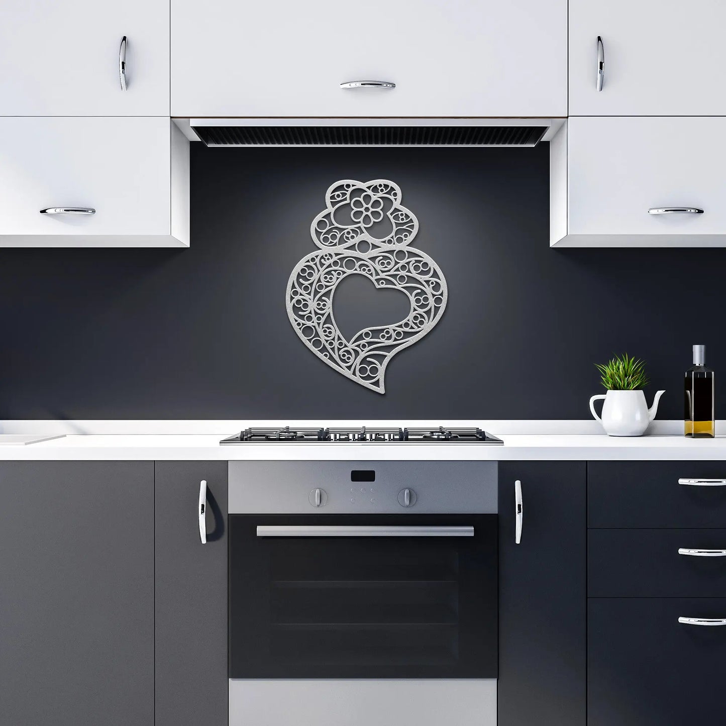 Steel Coração de Viana Wall Art-Rooster Camisa