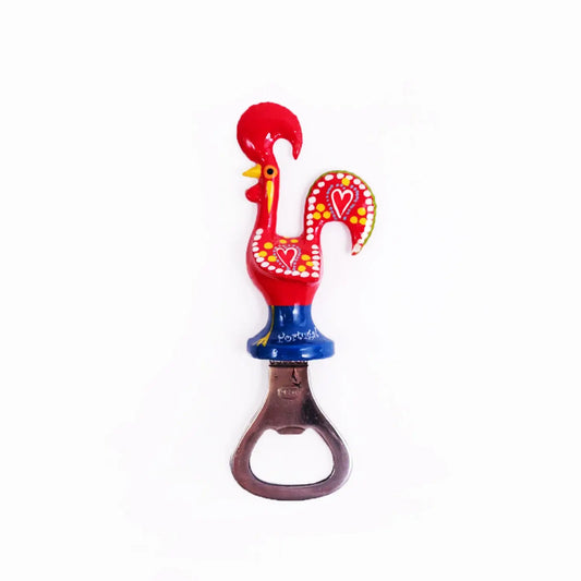 Galo de Barcelos Bottle Opener Magnet 11cm Red-Rooster Camisa
