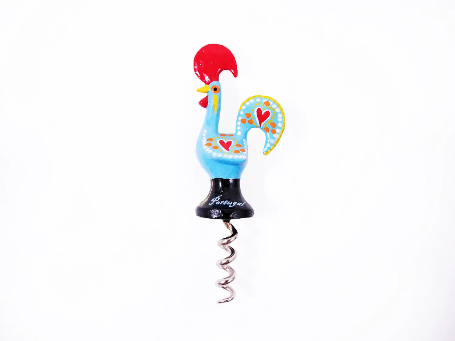 Galo de Barcelos Cork Screw 13cm Blue-Rooster Camisa