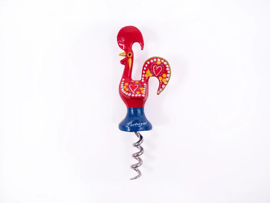 Galo de Barcelos Cork Screw 13cm Red-Rooster Camisa 