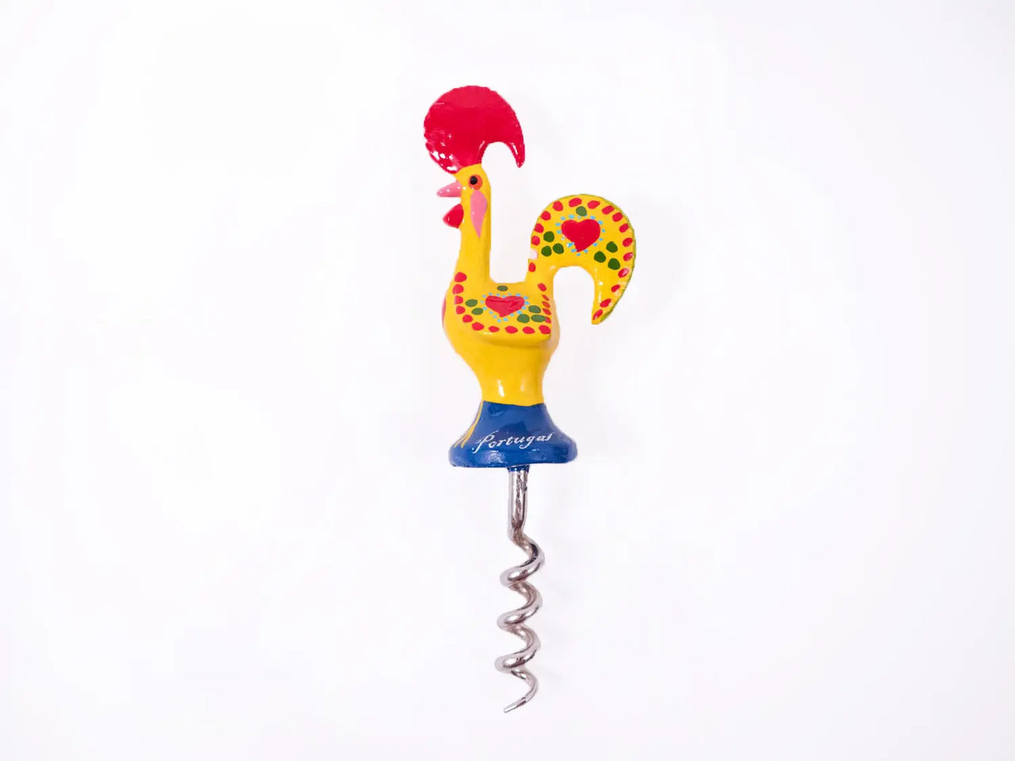 Galo de Barcelos Cork Screw 13cm Yellow-Rooster Camisa