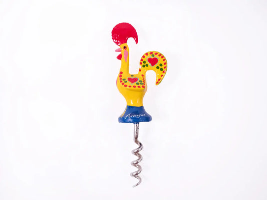 Galo de Barcelos Cork Screw 13cm Yellow-Rooster Camisa