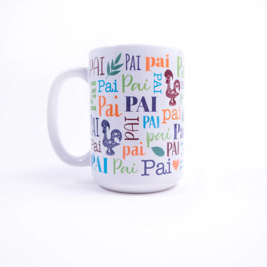 Pai Mug - Father - Rooster Camisa