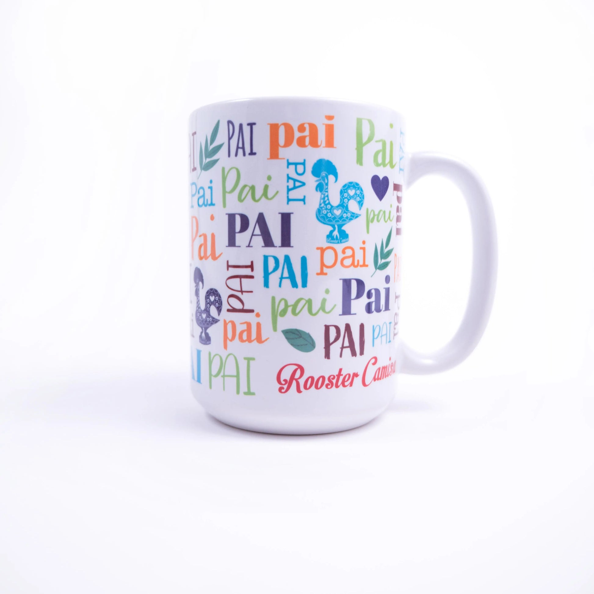 Pai Mug - Father - Rooster Camisa