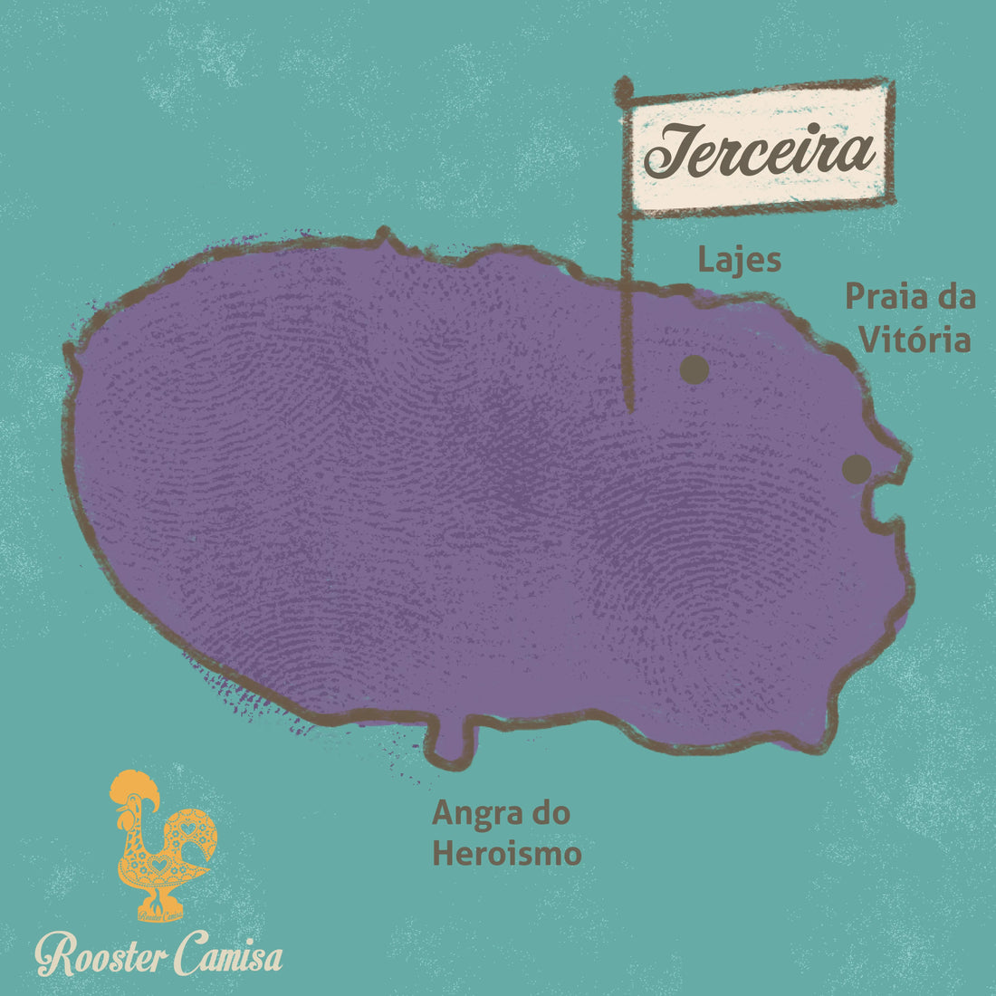 Visit the Acores-Terceira Rooster Camisa