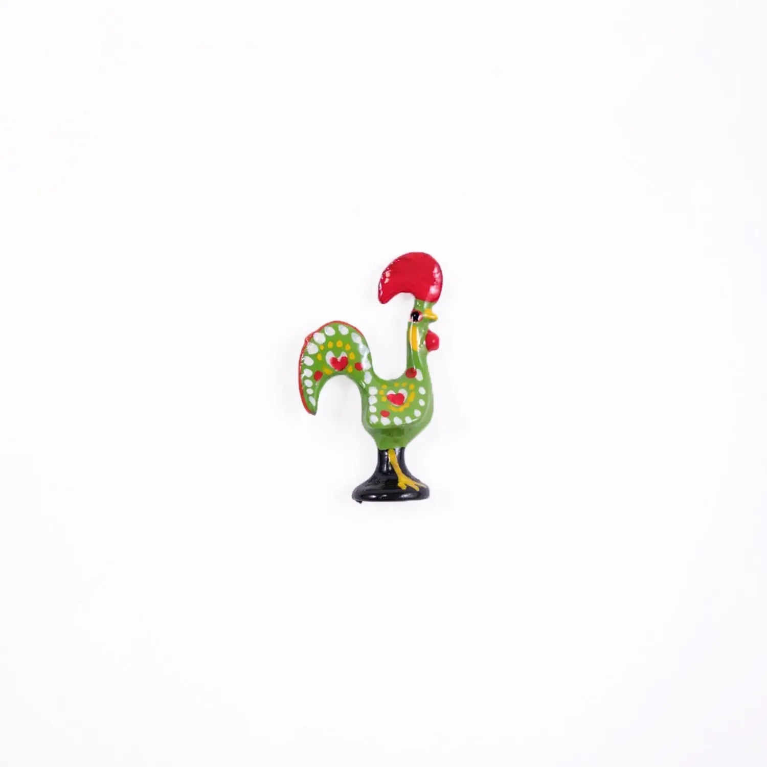 Portuguese Inspired Barcelos Rooster Lapel Pin in Green-Rooster Camisa