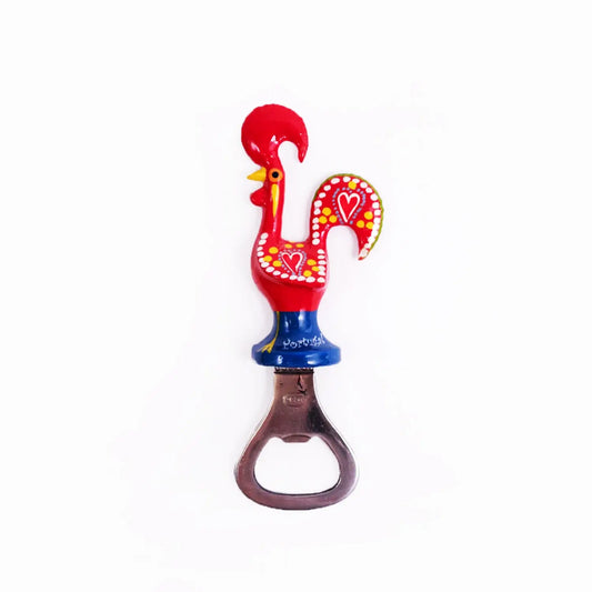 Galo de Barcelos Bottle Opener Magnet 11cm Red-Rooster Camisa 