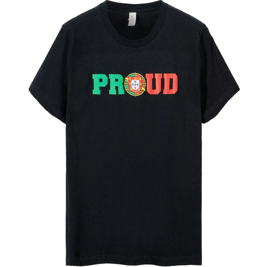Proud Portuguese Tee Rooster Camisa PROUD Portuguese Tee Black Adult Unisex Rooster Camisa