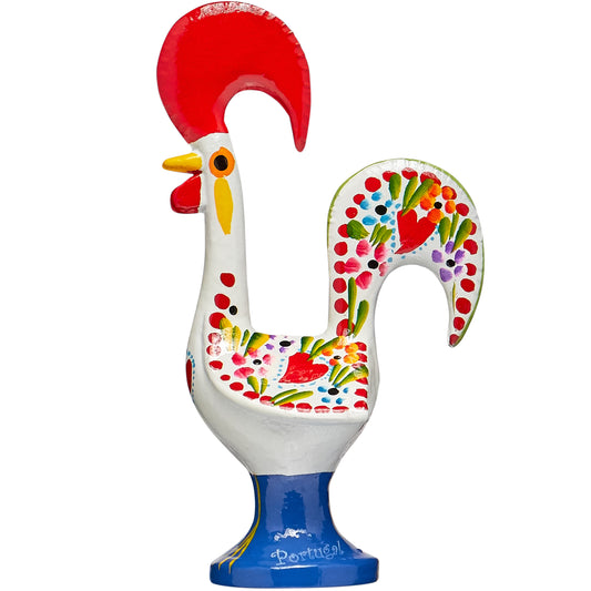 16cm Galo de Barcelos White