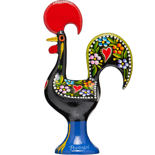 25cm Galo de Barcelos Black