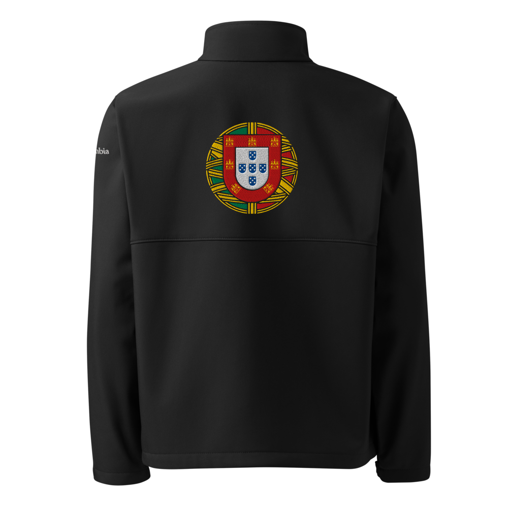 Rooster Camisa Açores Embroidery x Columbia soft shell jacket  Black