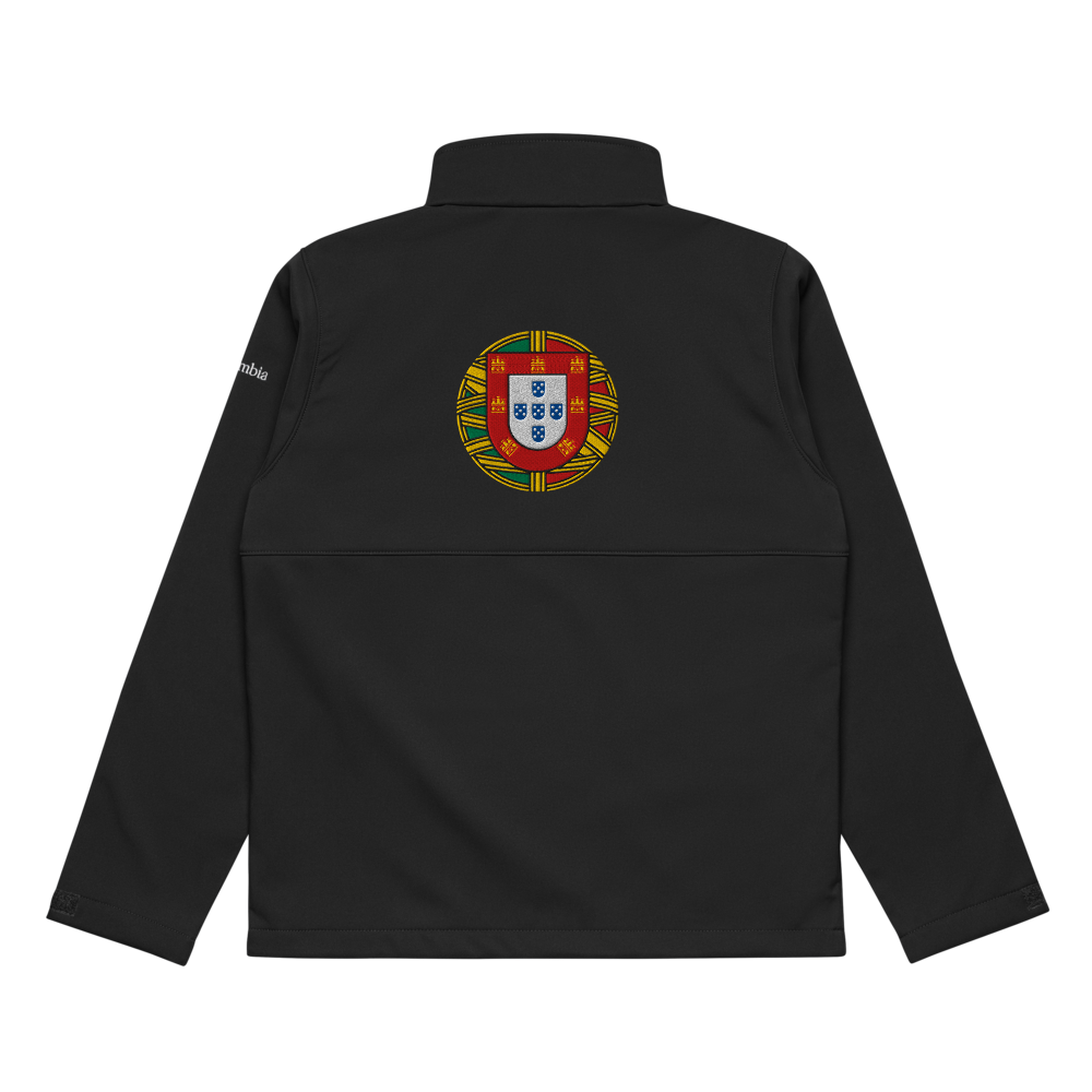 Rooster Camisa Açores Embroidery x Columbia soft shell jacket  Black