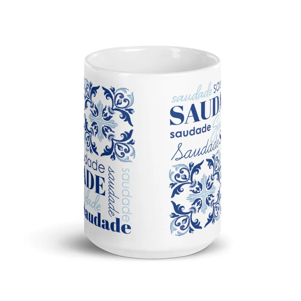 home Saudade Azulejos 15oz Ceramic Mug Rooster Camisa